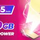 an ad of Yes 5G's data plan upgrade from 100GB to 150GB for a monthly pay of RM35