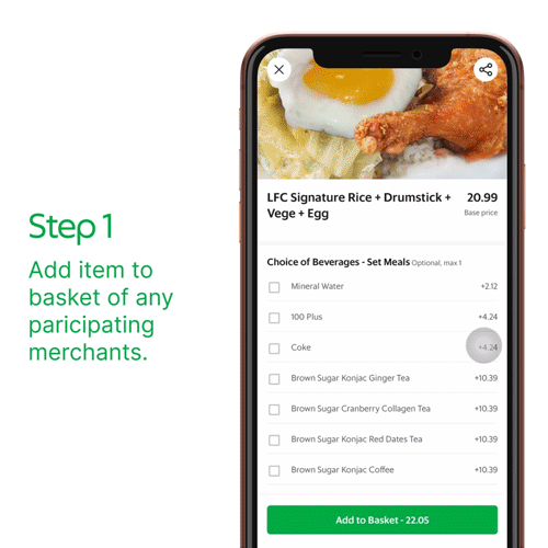 How to get GrabFood loyalty Stamp Card in app
