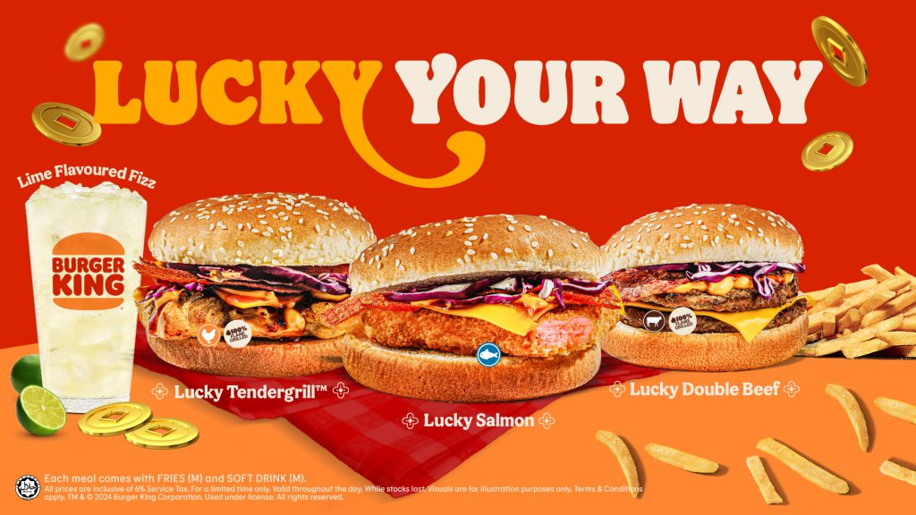 Burger King Lucky Your Way CNY menu