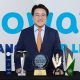 Kyle Choi, Chief Executive Officer (CEO) of Coway Malaysia and Head of Asia Region Business Unit, Coway presents the 5 awards the comapny has achieved.