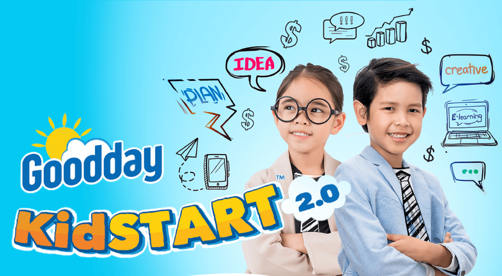 Promotional banner for Goodday KidSTART, a kid-trepreneur programme by Goodday Milk