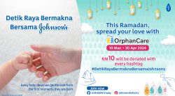 A promotional image for Johnson's 'Meaningful Raya Moments' campaign.