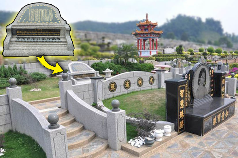 Southeast asian graves Bai Guang musical grave in Malaysia