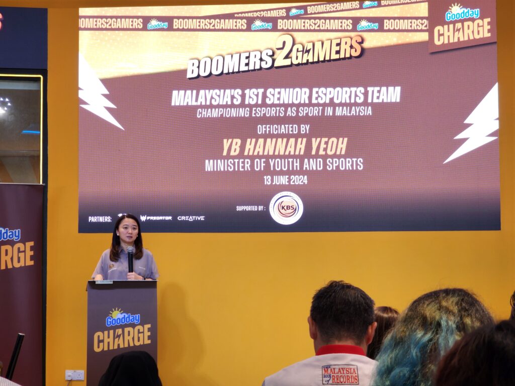 YB Hannah Yeoh, introducing Team eMAS, Malaysia's first senior Esports team