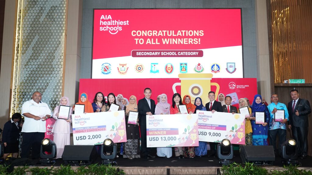 AIA Healthiest Schools Competition secondary school winners