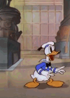 Donald Duck shocked