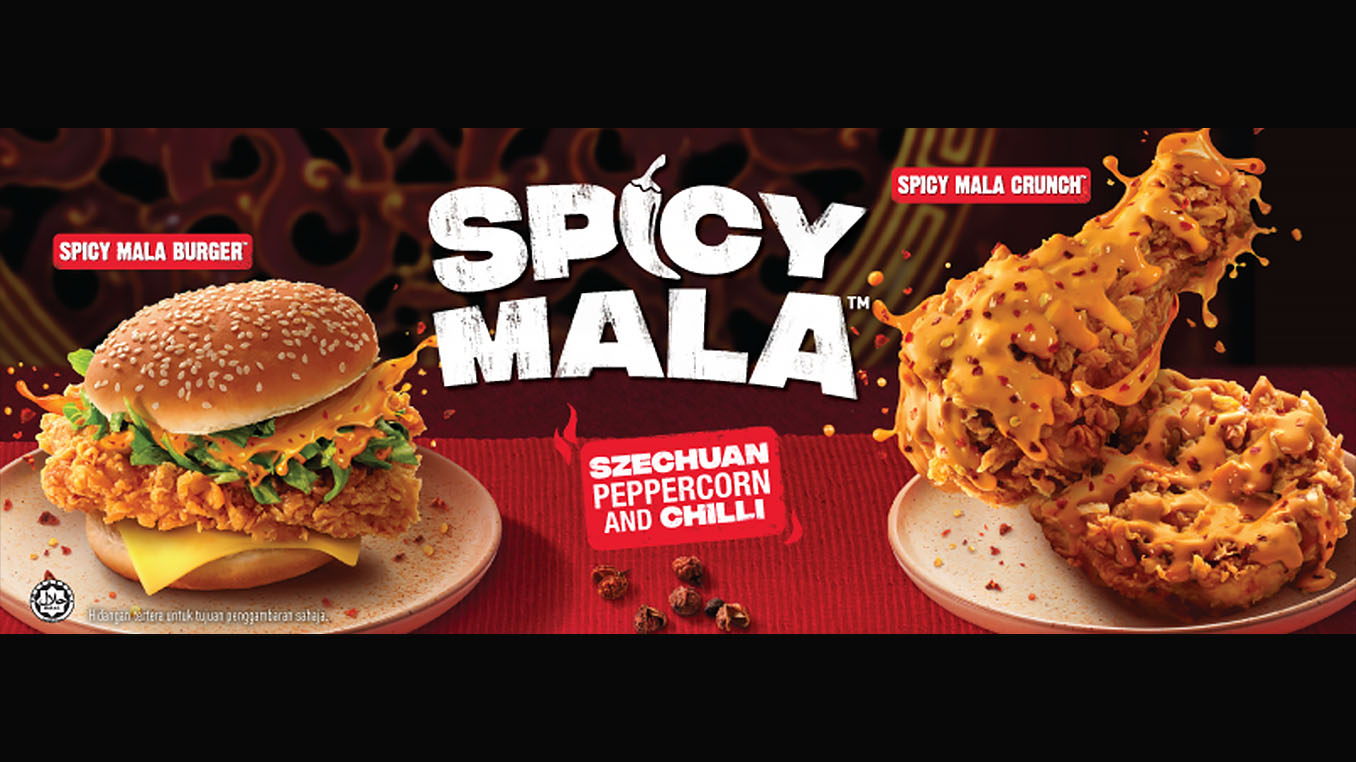 KFC Malaysia introduces their new Spicy Mala flavor!