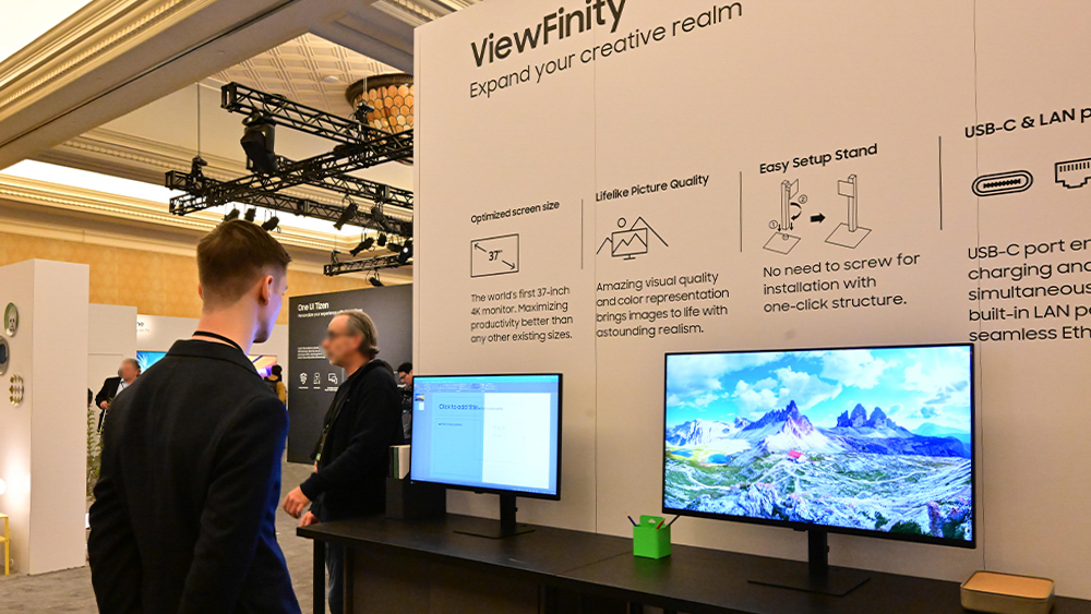 Samsung's 37-inch ViewFinity at CES 2025