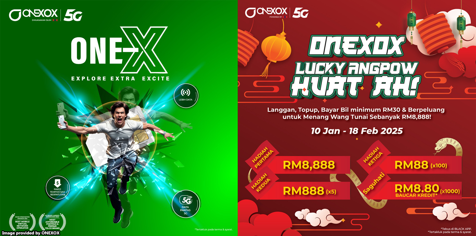 ONEXOX customers stand a chance to win a prize of RM8,888!