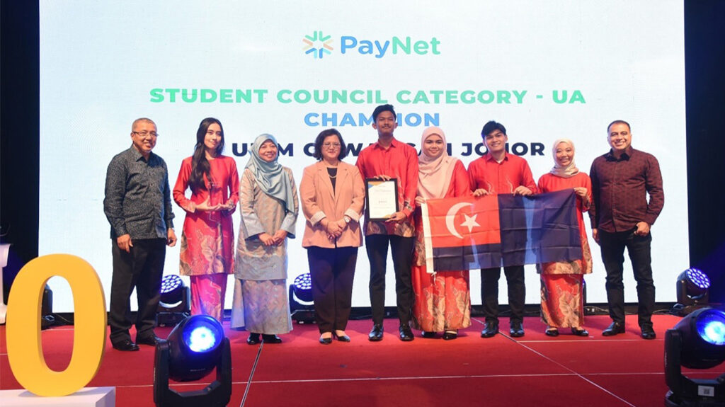 Student Council Category - UA UiTM Cawangan Johor cashless payments awards