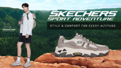 Comfortably step into the great outdoors with this new Skechers collection