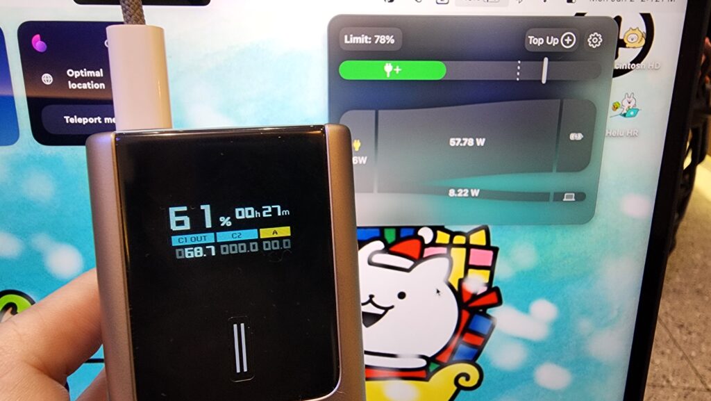 Cuktech 10 Plus display