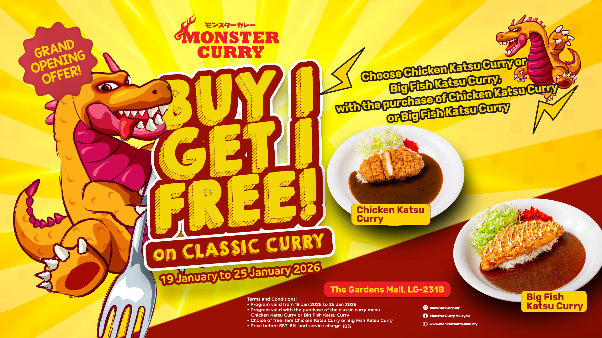Monster Curry Makes Its Roaring Debut in Malaysia with Award-Winning Japanese Curry Experience
