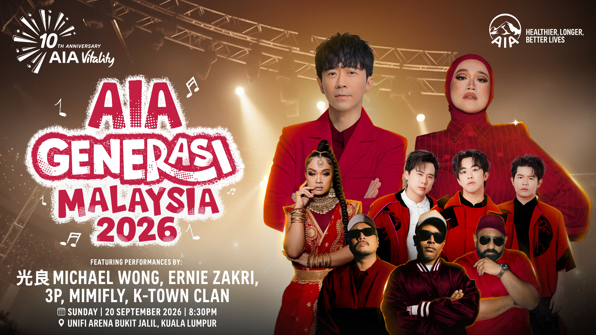 AIA Generasi Malaysia 2026 Concert Celebrates 10 Years of AIA Vitality